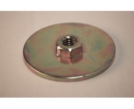 13 Anchor plates 50mm w/weld nut 5/16" square nut Y/Zinc